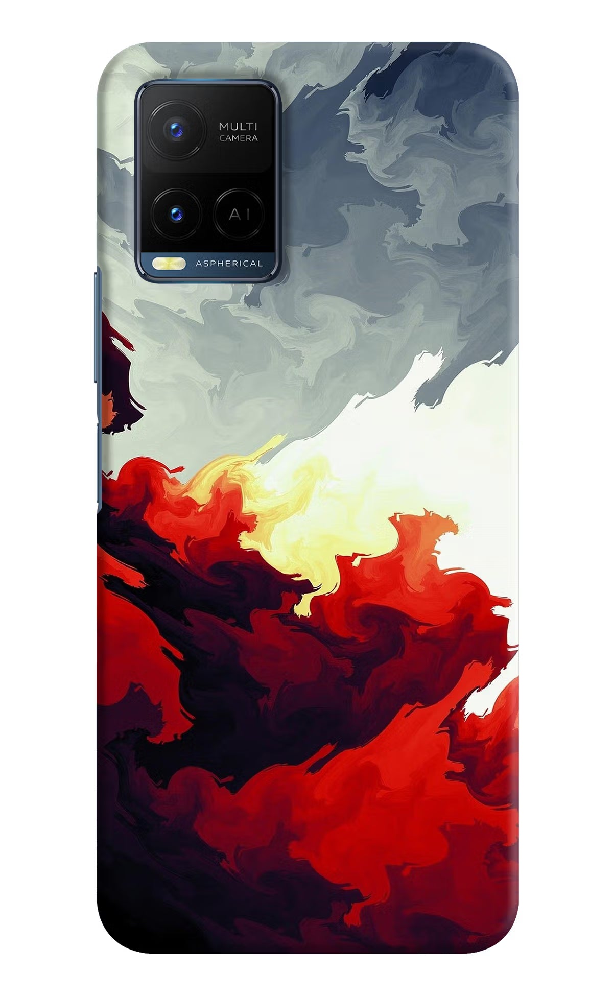 Fire Cloud Vivo Y33T Hard Case Back Cover by Casekaro