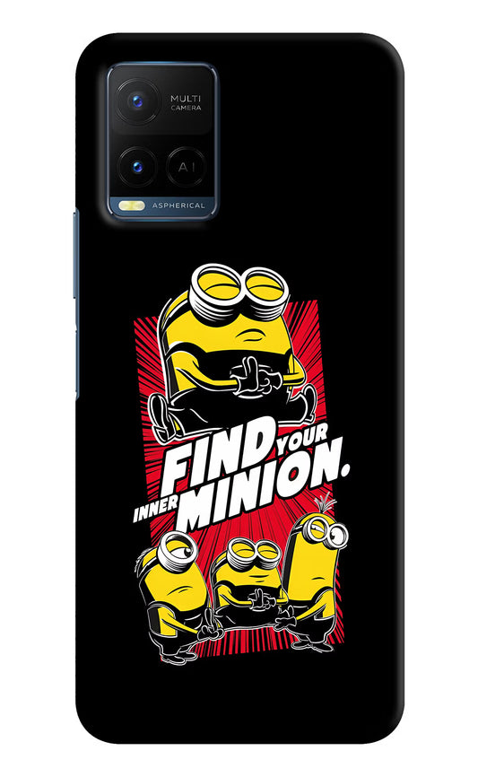 Find your inner Minion Vivo Y33T Hard Case Back Cover by Casekaro