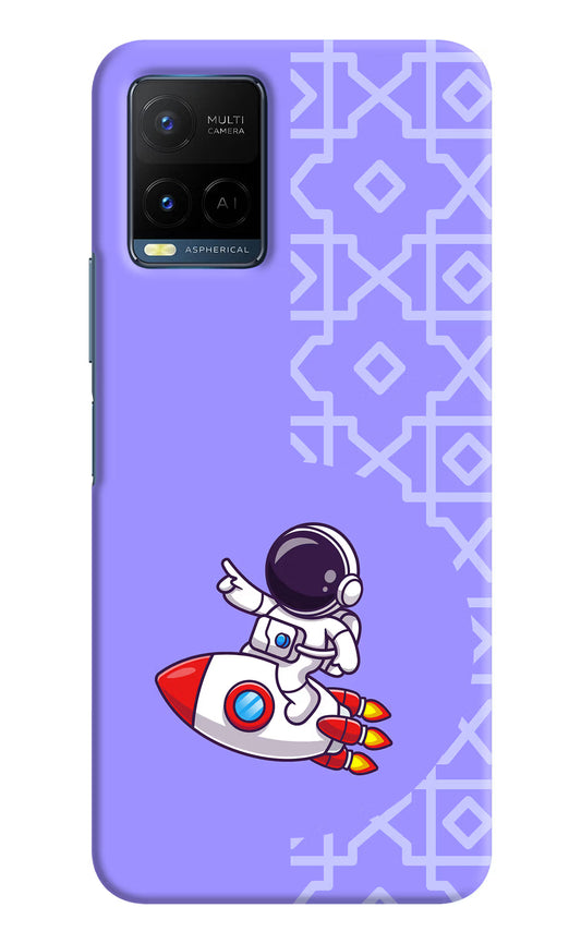 Cute Astronaut Vivo Y33T Hard Case Back Cover by Casekaro