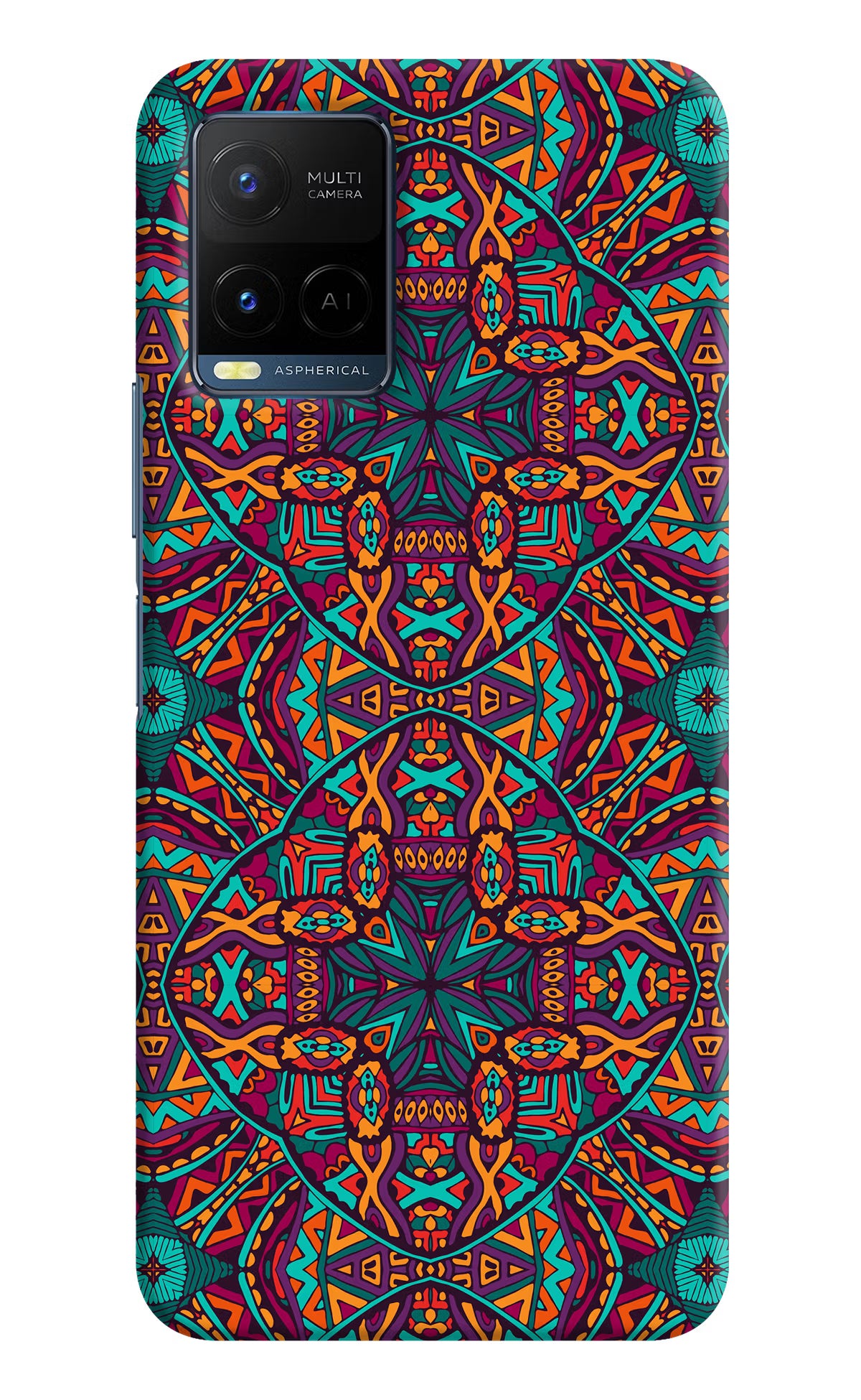 Colour Mandala Vivo Y33T Hard Case Back Cover by Casekaro