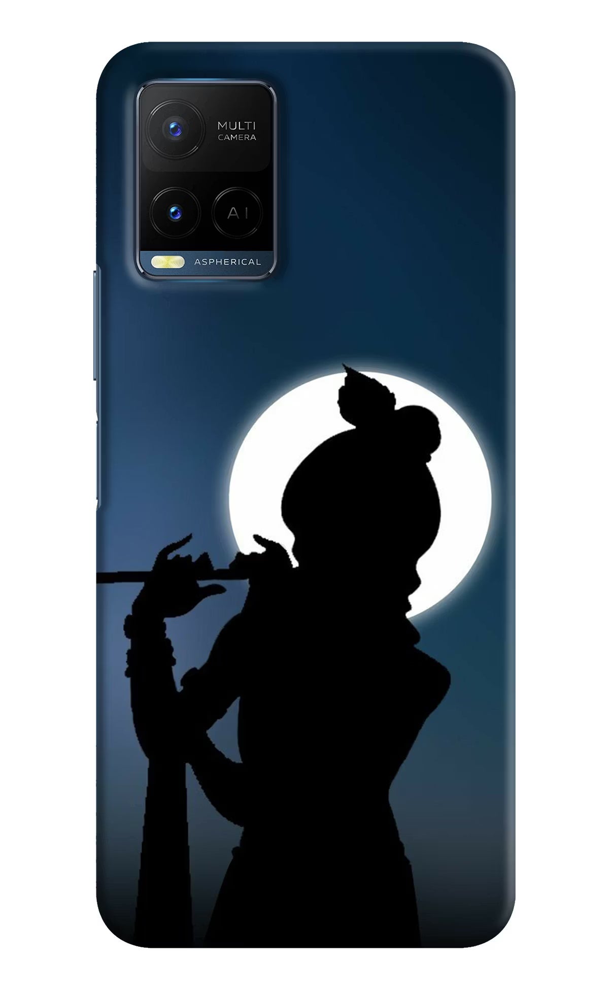 Shri Krishna Silhouette Vivo Y33T Hard Case Back Cover by Casekaro