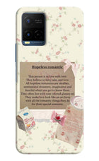 Hopeless Romantic Vivo Y33T Hard Case Back Cover by Casekaro