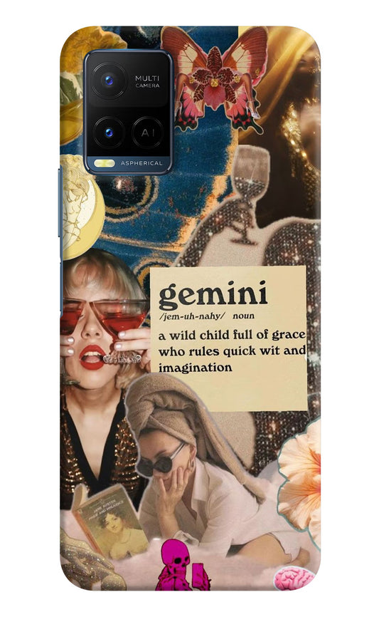 Gemini Zodiac Vivo Y33T Hard Case Back Cover by Casekaro