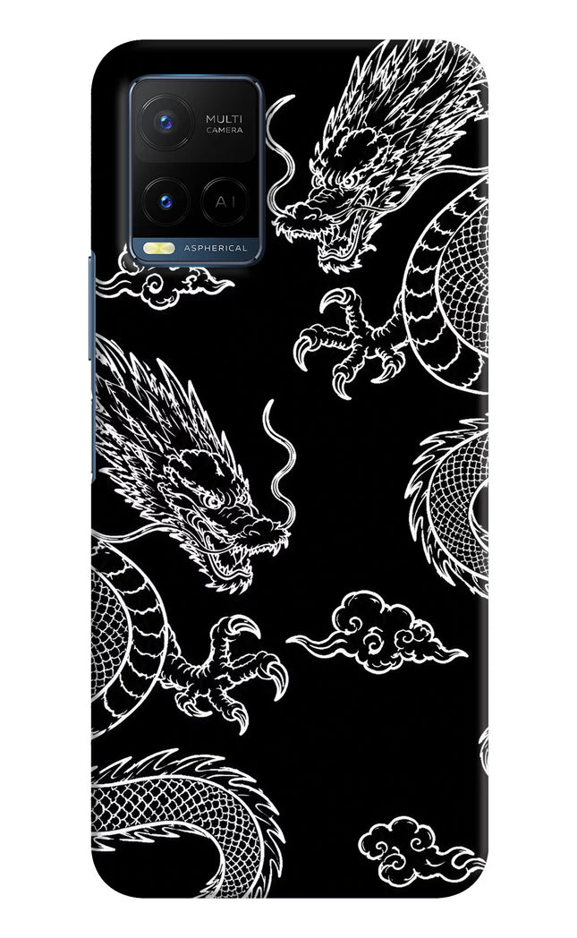Twin Dragons Vivo Y33T Hard Case Back Cover by Casekaro
