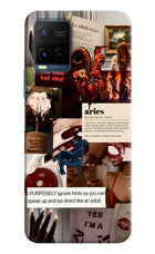 Zodiac Aries Vivo Y33T Hard Case Back Cover by Casekaro