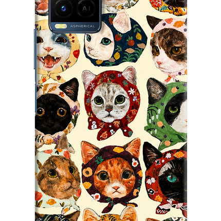 Cool Cat Vivo Y33T Hard Case Back Cover by Casekaro