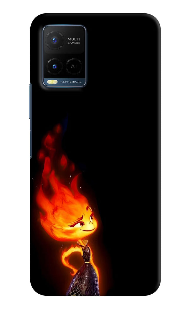 Ember Flame Vivo Y33T Hard Case Back Cover by Casekaro