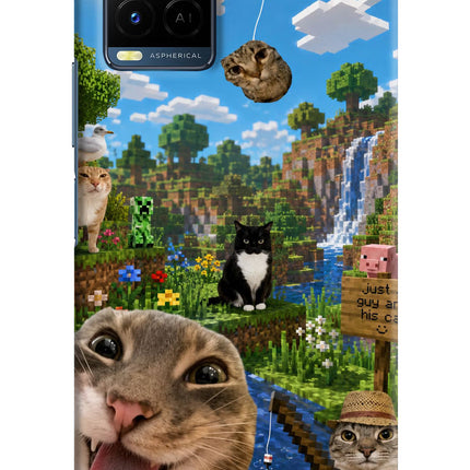 Minecraft Cat Chaos Vivo Y33T Hard Case Back Cover by Casekaro