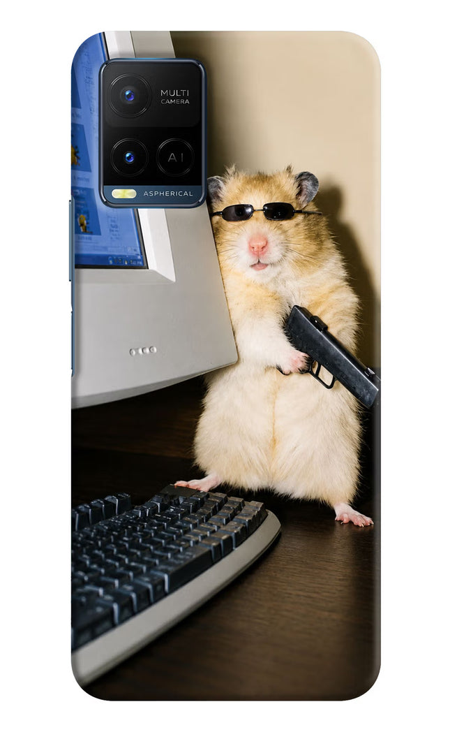 Hacker Hamster Vivo Y33T Hard Case Back Cover by Casekaro