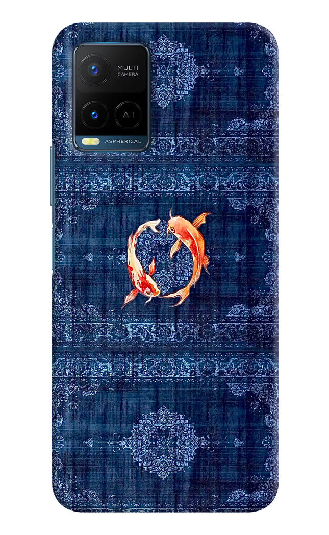 Koi Blue Vivo Y33T Hard Case Back Cover by Casekaro
