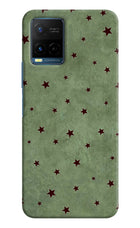 Green Stars Vivo Y33T Hard Case Back Cover by Casekaro
