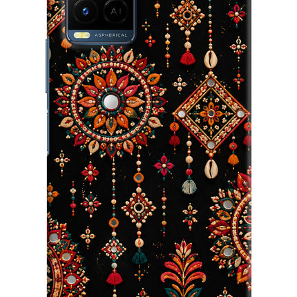 Boho Noir Vivo Y33T Hard Case Back Cover by Casekaro