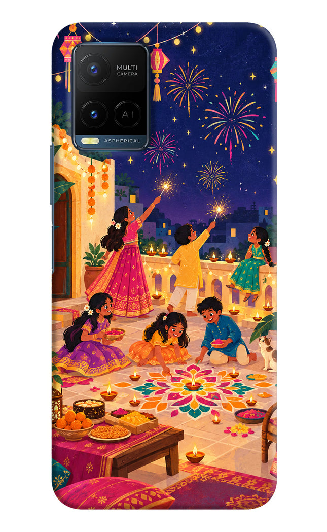 Diwali Night Vivo Y33T Hard Case Back Cover by Casekaro