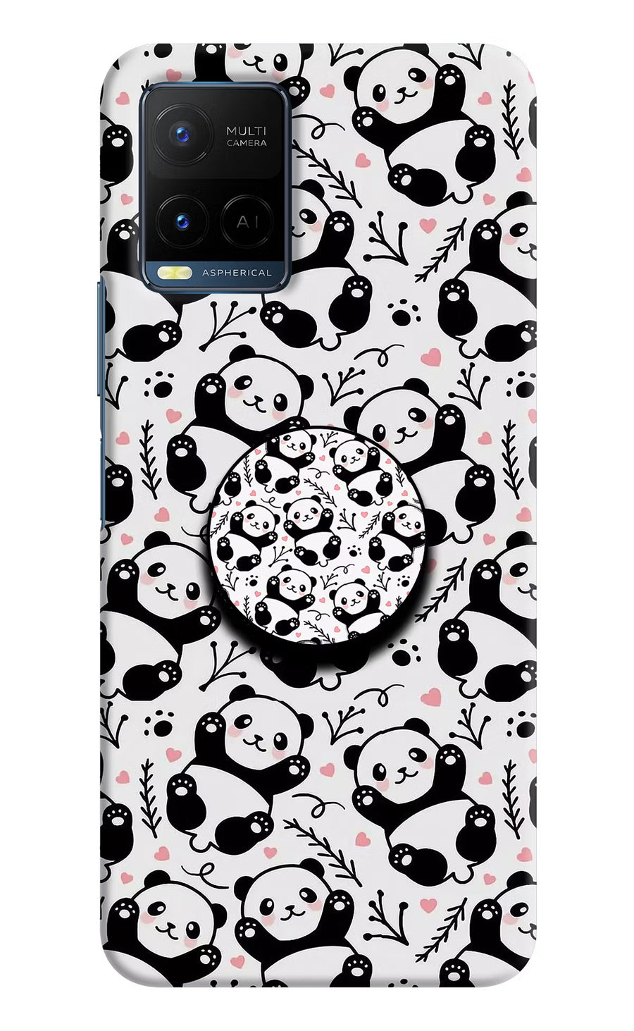 Cute Panda Vivo Y33T Pop Case, Hard case