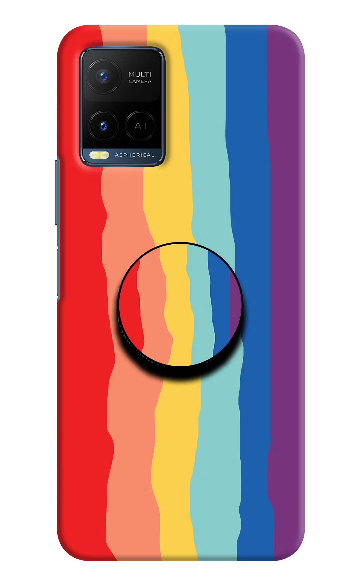 Rainbow Vivo Y33T Pop Case by Casekaro