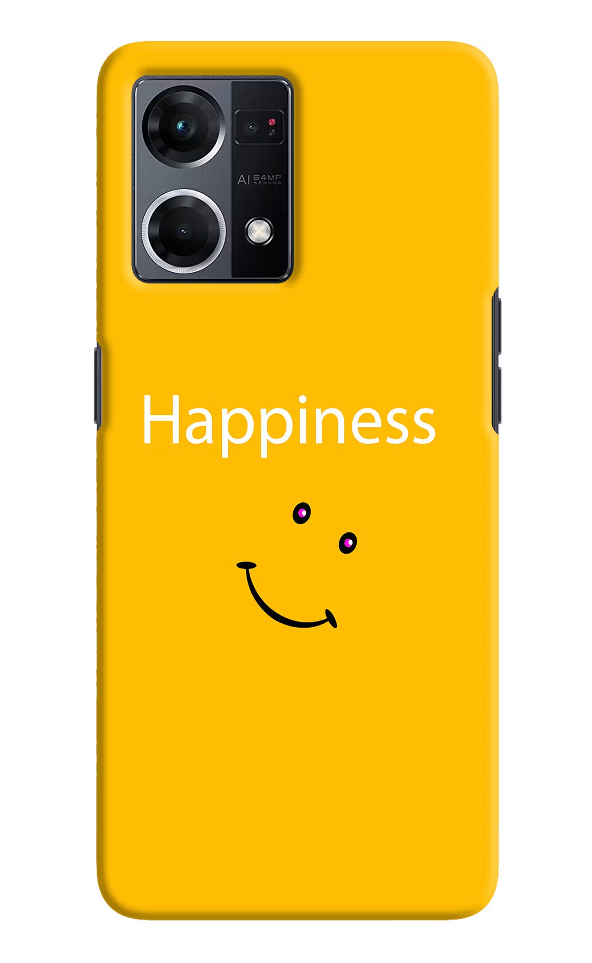 Happiness With Smiley Oppo F21 Pro 4G Hard Case Back Cover by Casekaro
