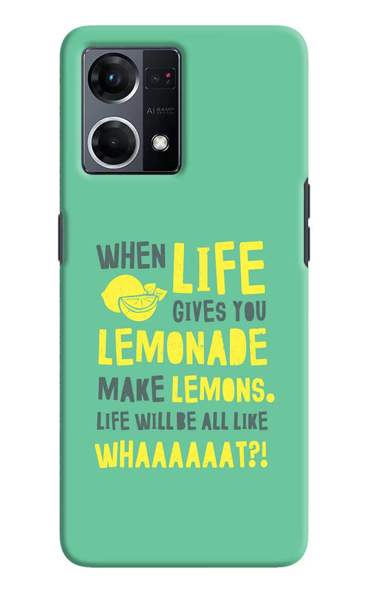 Quote Oppo F21 Pro 4G Hard Case Back Cover by Casekaro