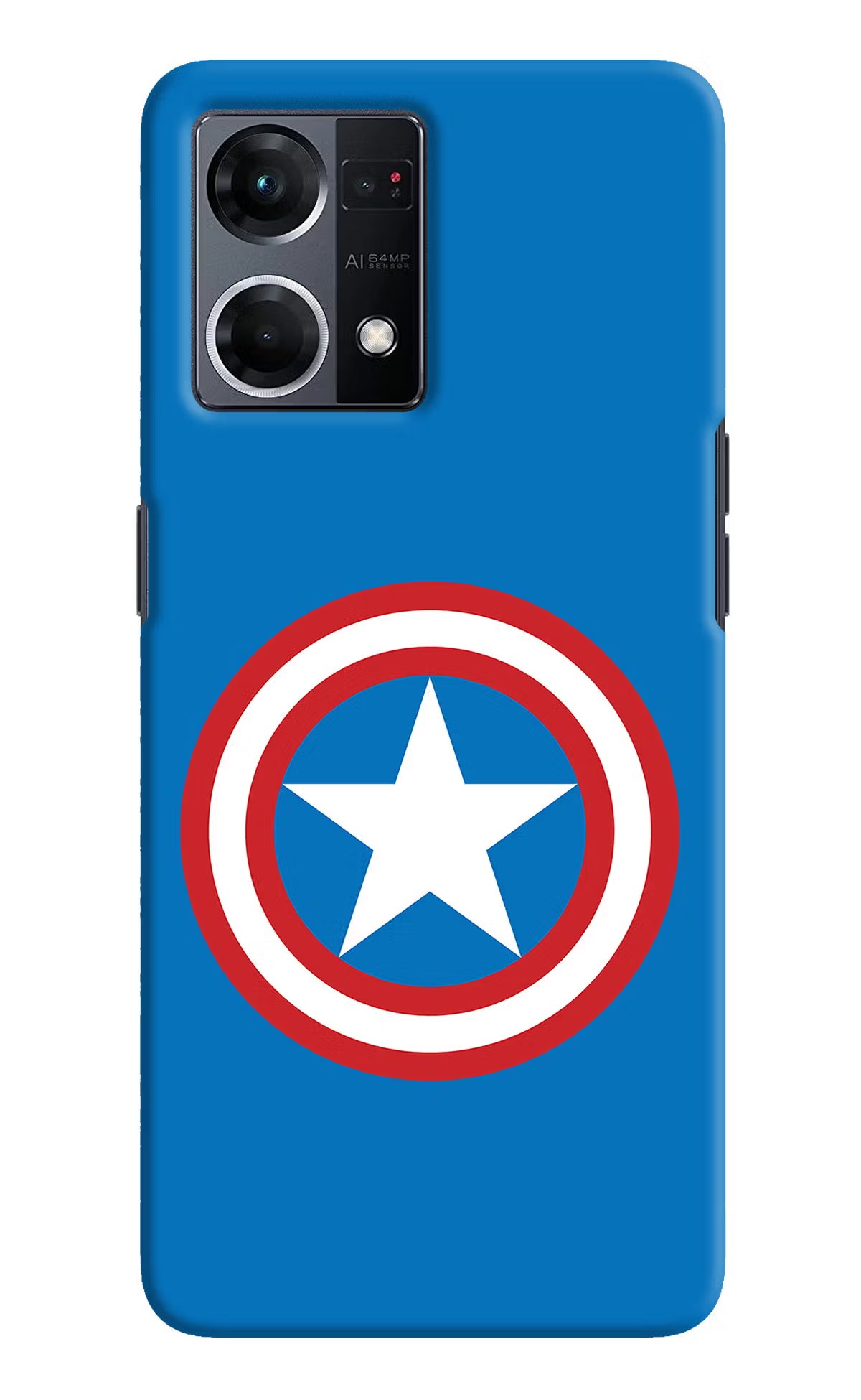 Captain America Logo Oppo F21 Pro 4G Hard Case Back Cover by Casekaro