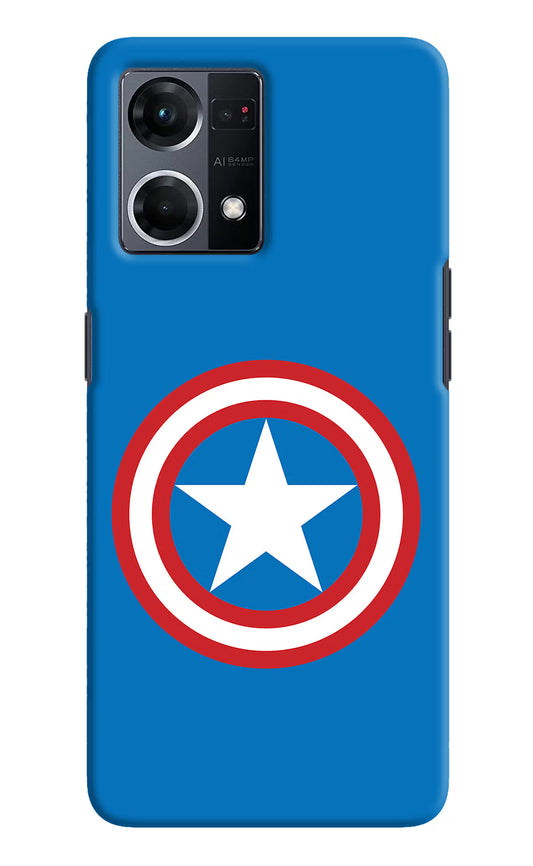Captain America Logo Oppo F21 Pro 4G Hard Case Back Cover by Casekaro