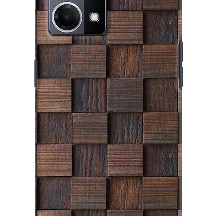 Wooden Cube Design Oppo F21 Pro 4G Hard Case Back Cover by Casekaro