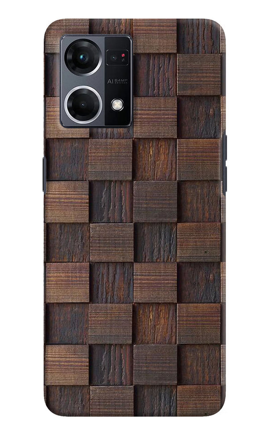 Wooden Cube Design Oppo F21 Pro 4G Hard Case Back Cover by Casekaro