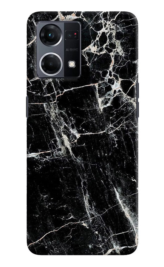 Black Marble Texture Oppo F21 Pro 4G Hard Case Back Cover by Casekaro