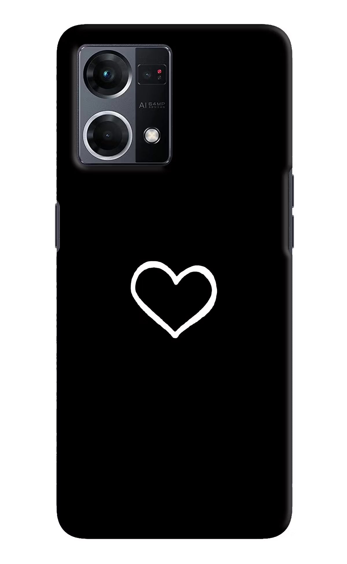 Heart Oppo F21 Pro 4G Hard Case Back Cover by Casekaro