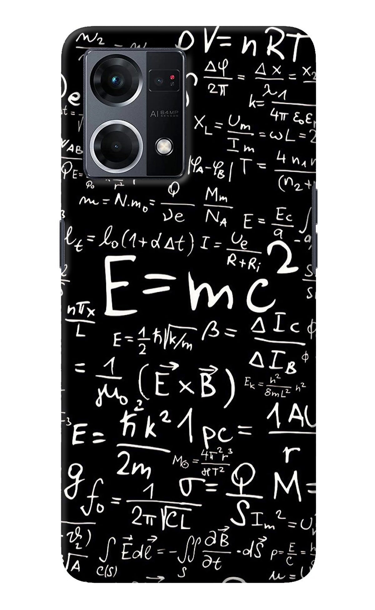 Physics Albert Einstein Formula Oppo F21 Pro 4G Back Cover
