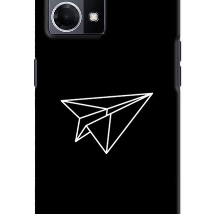 Paper Plane White Oppo F21 Pro 4G Hard Case Back Cover by Casekaro