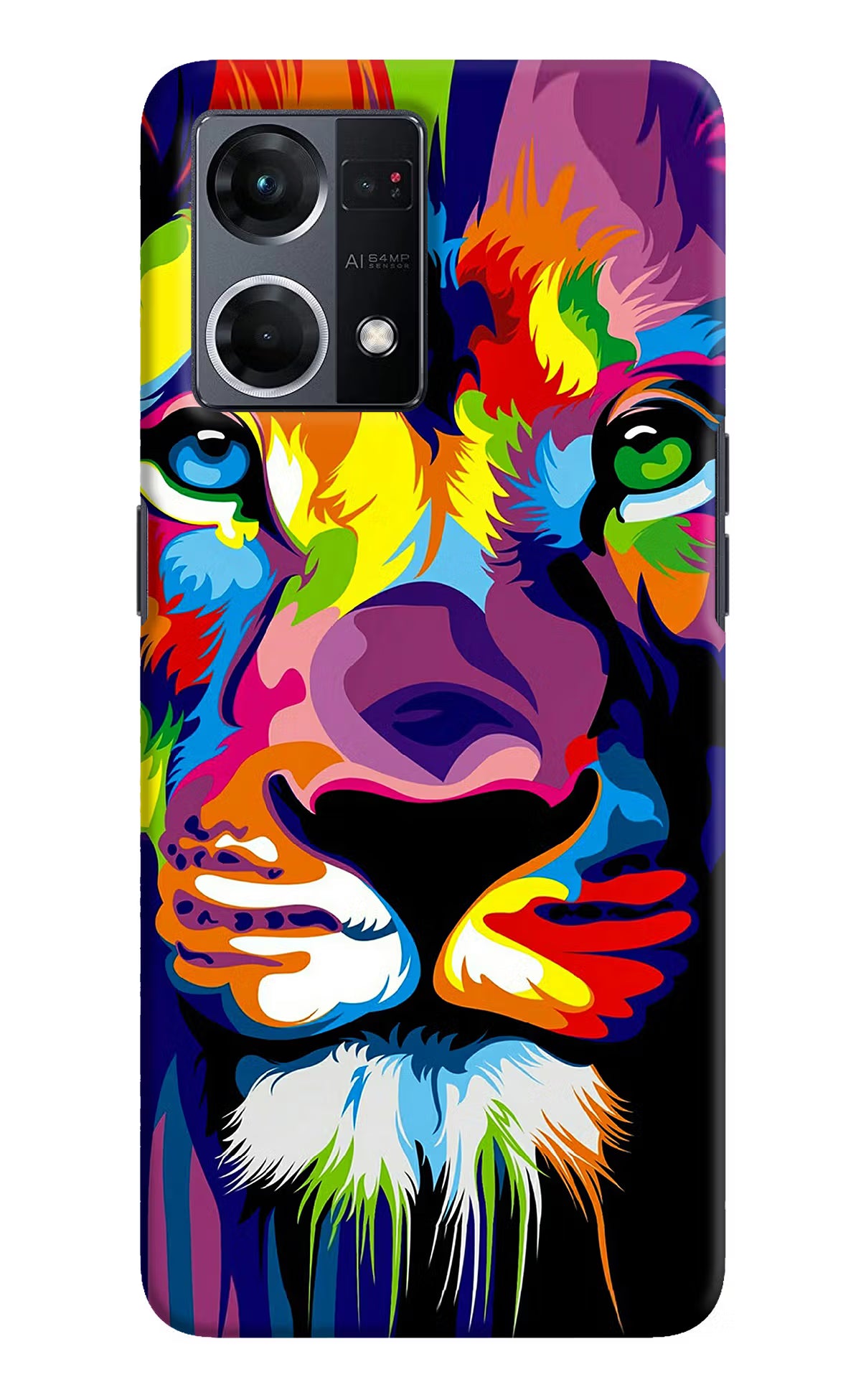 Lion Oppo F21 Pro 4G Hard Case Back Cover by Casekaro