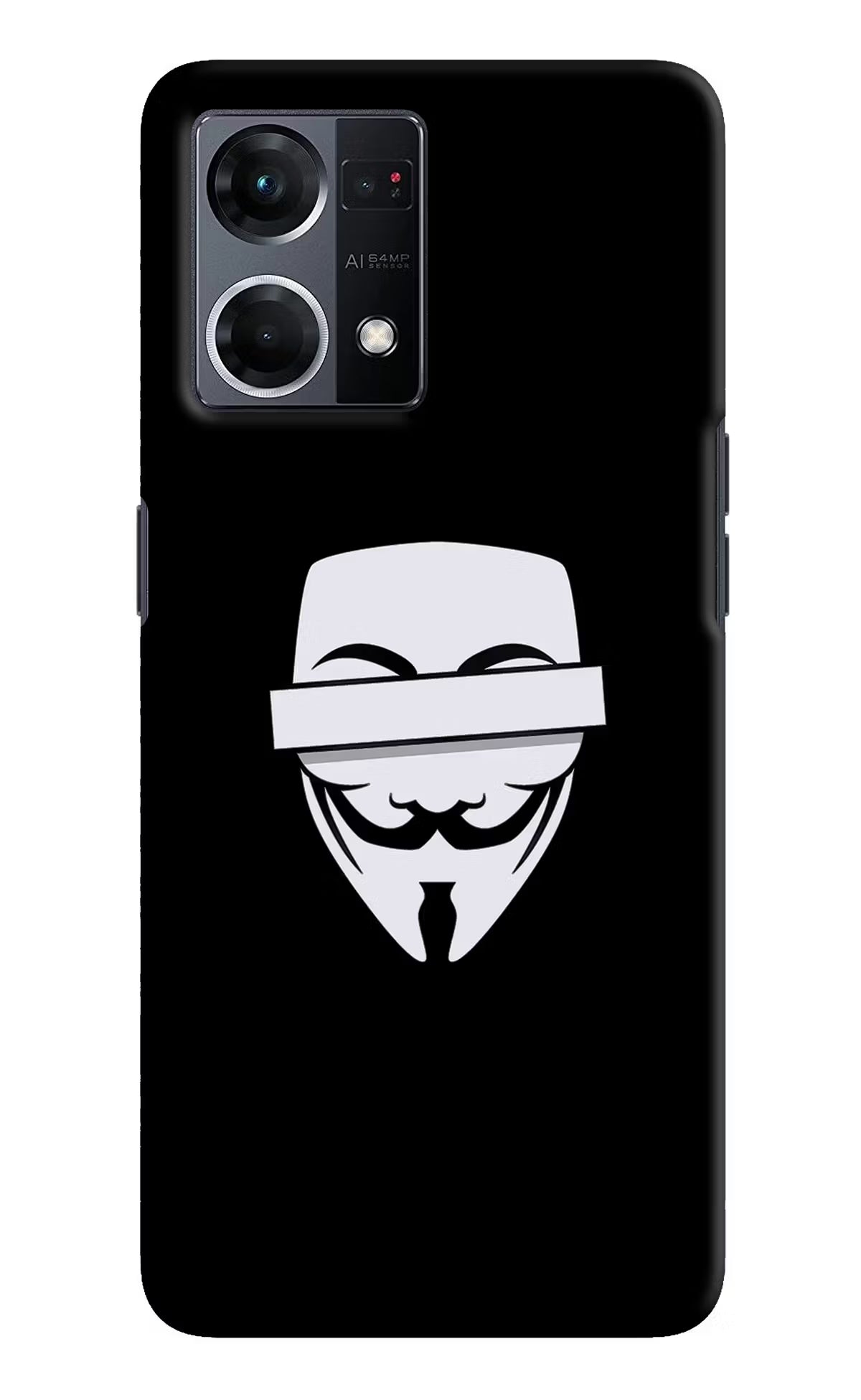 Anonymous Face Oppo F21 Pro 4G Hard Case Back Cover by Casekaro