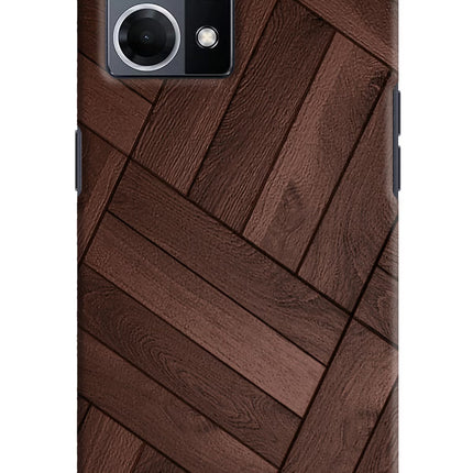 Wooden Texture Design Oppo F21 Pro 4G Hard Case Back Cover by Casekaro