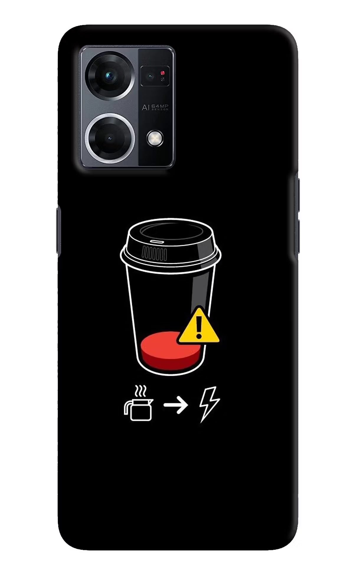 Coffee Oppo F21 Pro 4G Hard Case Back Cover by Casekaro