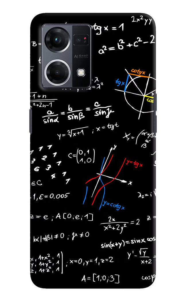 Mathematics Formula Oppo F21 Pro 4G Hard Case Back Cover by Casekaro