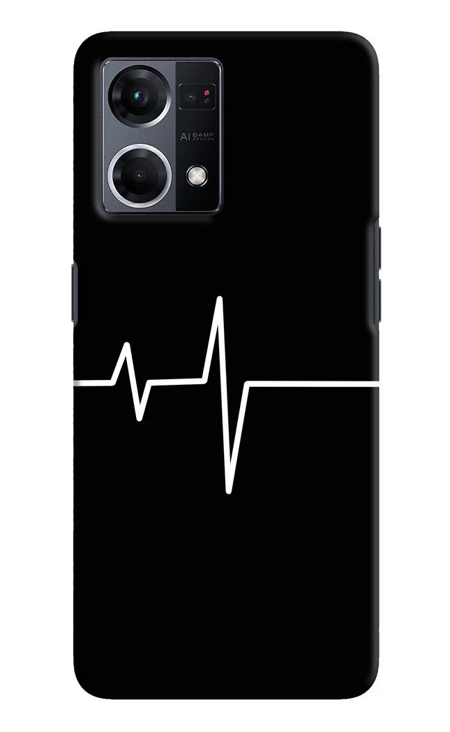 Heart Beats Oppo F21 Pro 4G Hard Case Back Cover by Casekaro