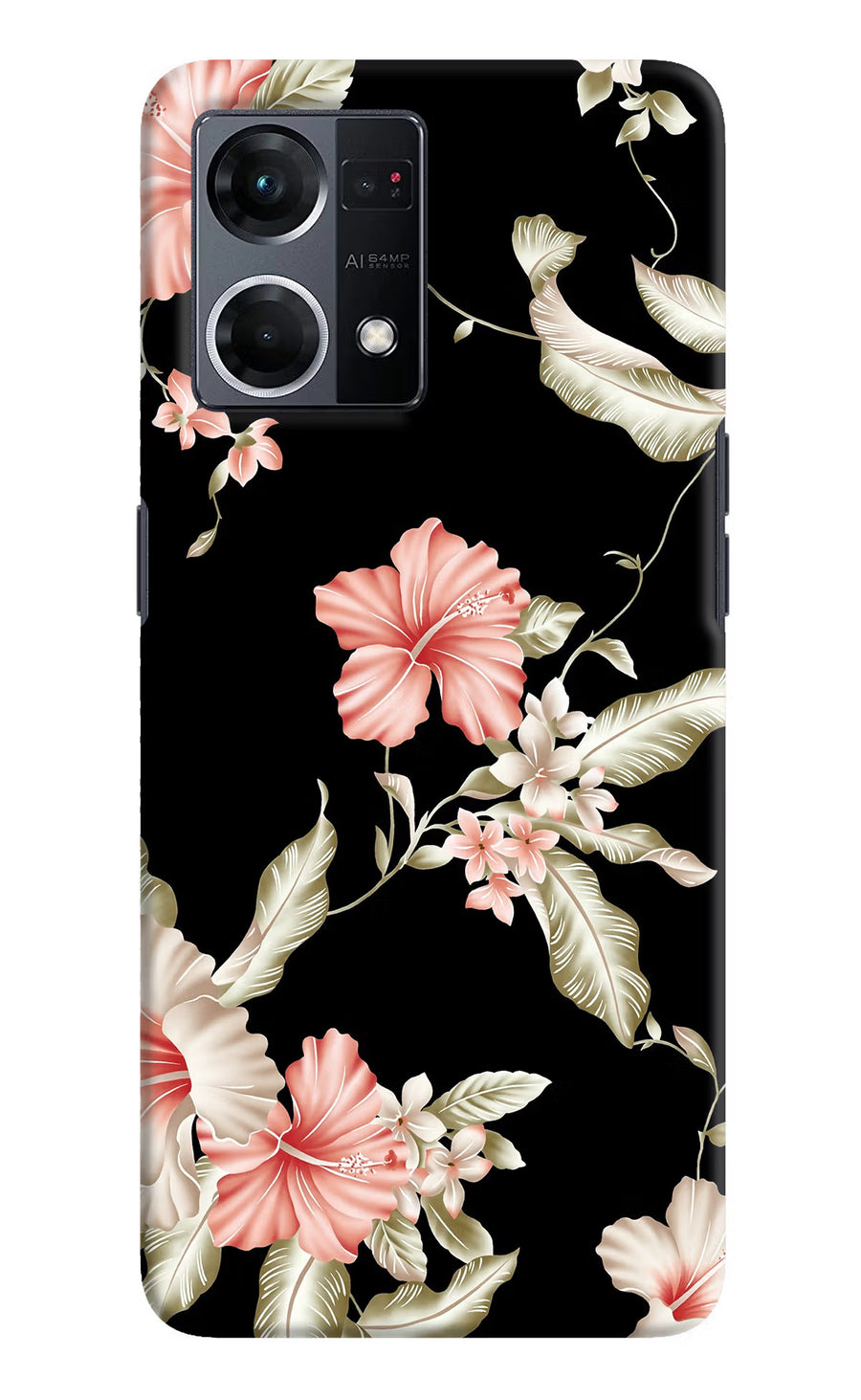 Flowers Oppo F21 Pro 4G Back Cover, Hard case