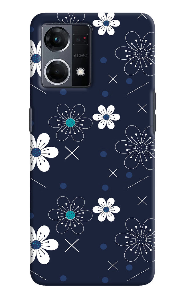 Flowers Oppo F21 Pro 4G Hard Case Back Cover by Casekaro