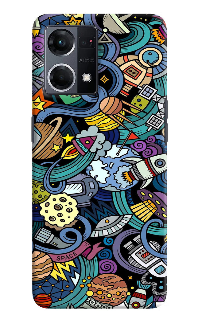 Space Abstract Oppo F21 Pro 4G Hard Case Back Cover by Casekaro