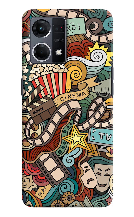 Cinema Abstract Oppo F21 Pro 4G Hard Case Back Cover by Casekaro