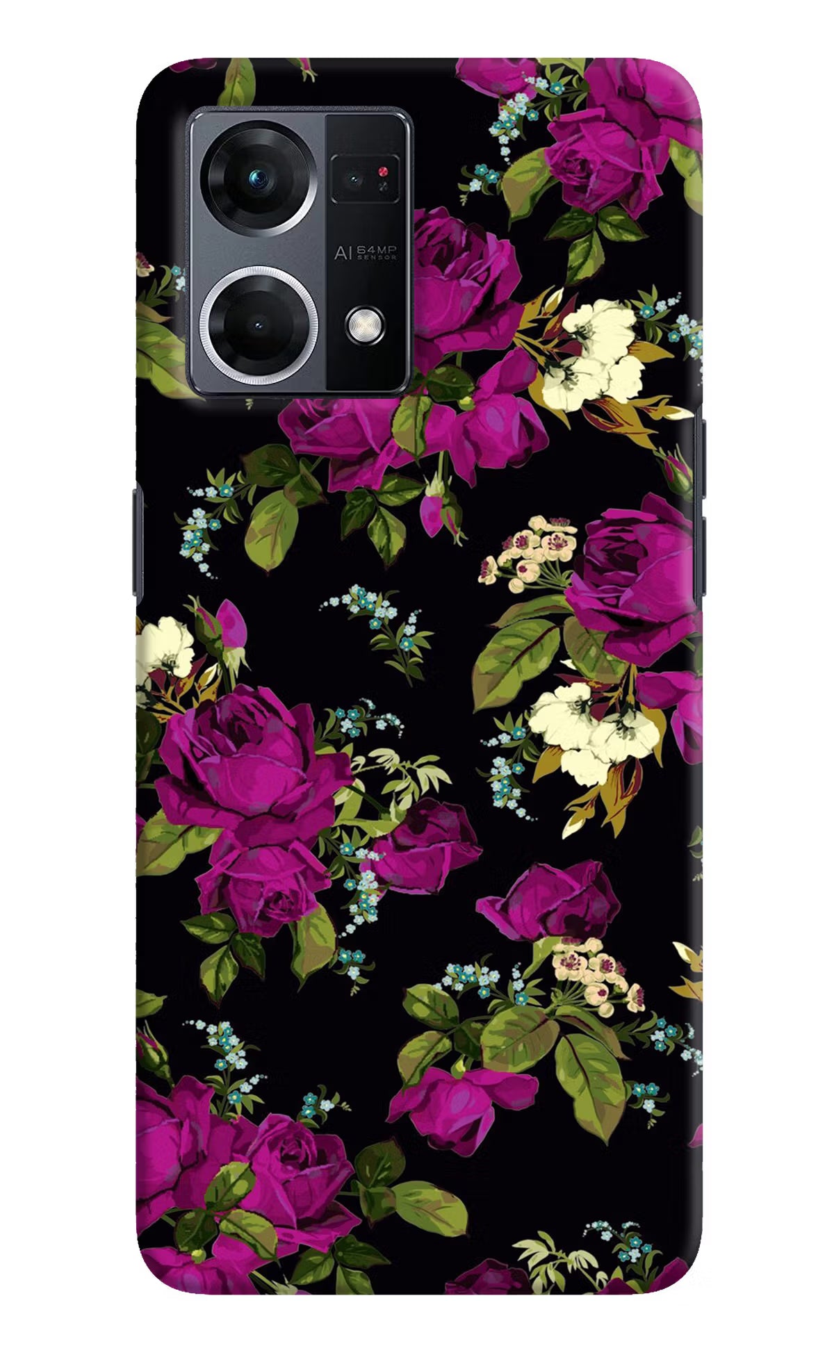 Flowers Oppo F21 Pro 4G Hard Case Back Cover by Casekaro
