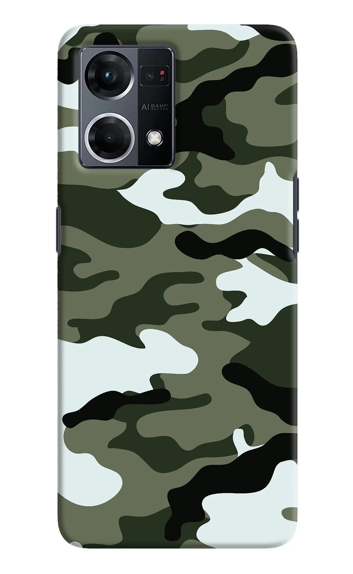 Camouflage Oppo F21 Pro 4G Hard Case Back Cover by Casekaro