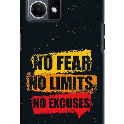 No Fear No Limits No Excuse Oppo F21 Pro 4G Hard Case Back Cover by Casekaro