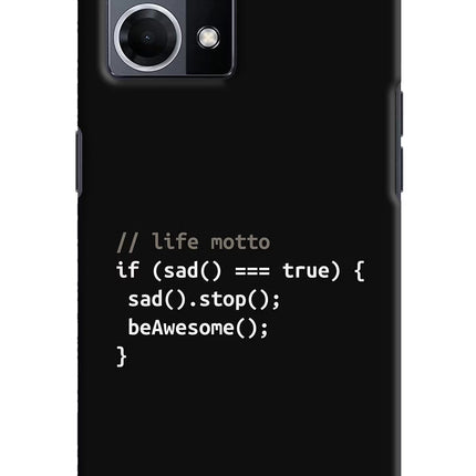 Life Motto Code Oppo F21 Pro 4G Hard Case Back Cover by Casekaro