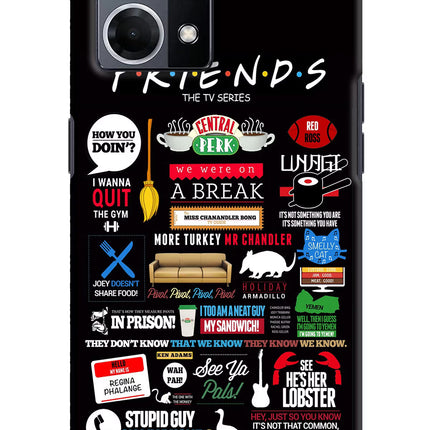 FRIENDS Oppo F21 Pro 4G Hard Case Back Cover by Casekaro