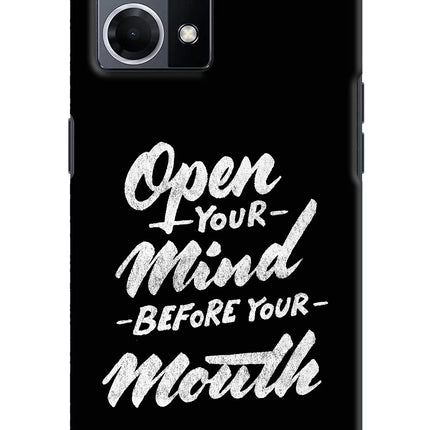 Open Your Mind Before Your Mouth Oppo F21 Pro 4G Hard Case Back Cover by Casekaro