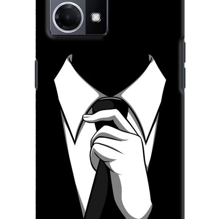 Black Tie Oppo F21 Pro 4G Hard Case Back Cover by Casekaro
