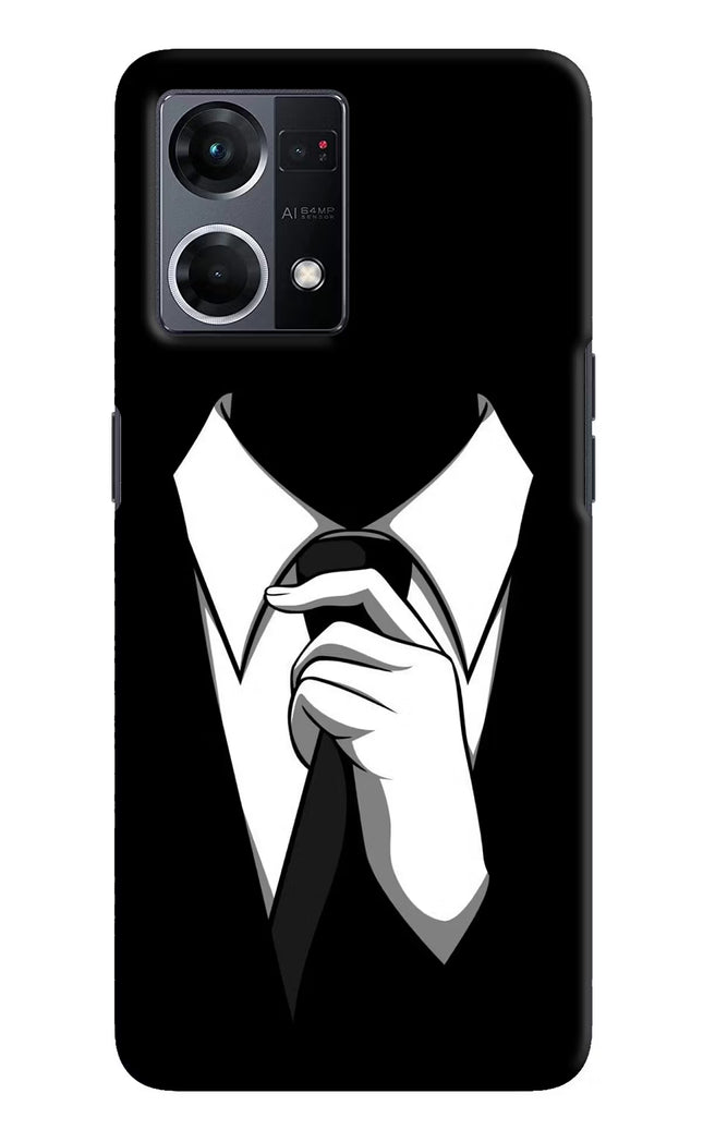 Black Tie Oppo F21 Pro 4G Hard Case Back Cover by Casekaro