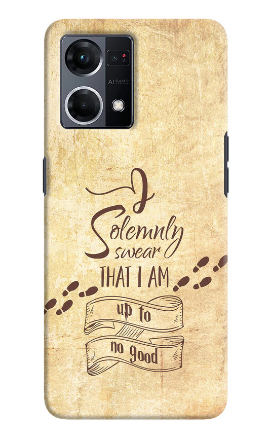 I Solemnly swear that i up to no good Oppo F21 Pro 4G Hard Case Back Cover by Casekaro