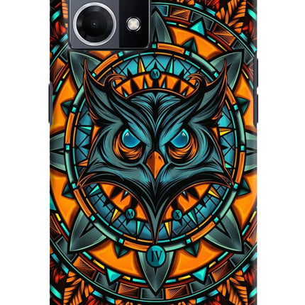 Angry Owl Art Oppo F21 Pro 4G Hard Case Back Cover by Casekaro