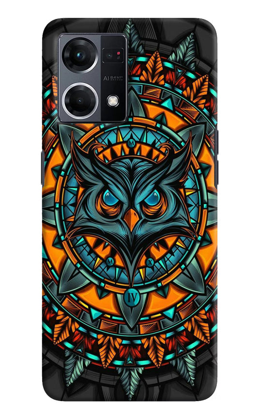 Angry Owl Art Oppo F21 Pro 4G Hard Case Back Cover by Casekaro